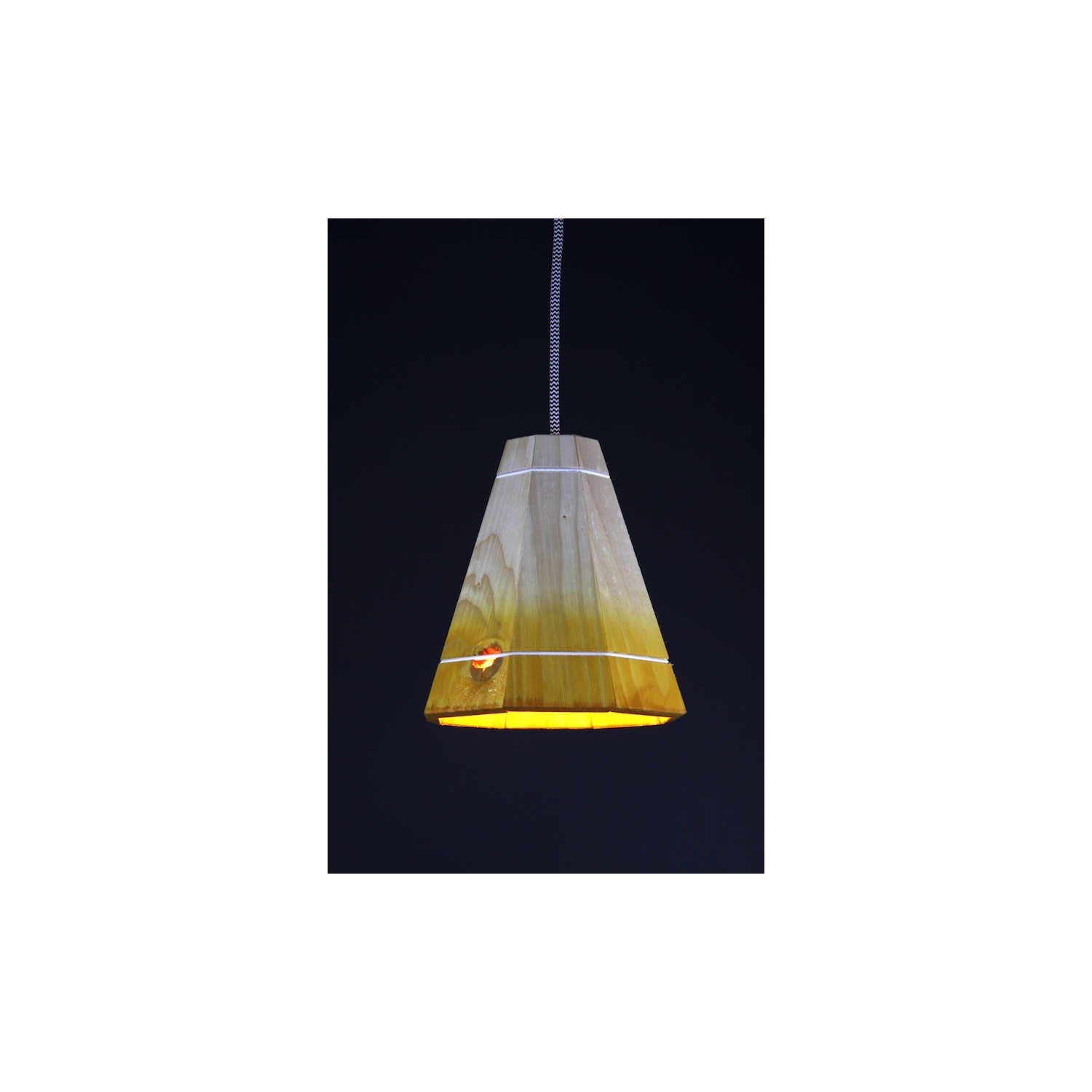 Yellow and shop grey ceiling light