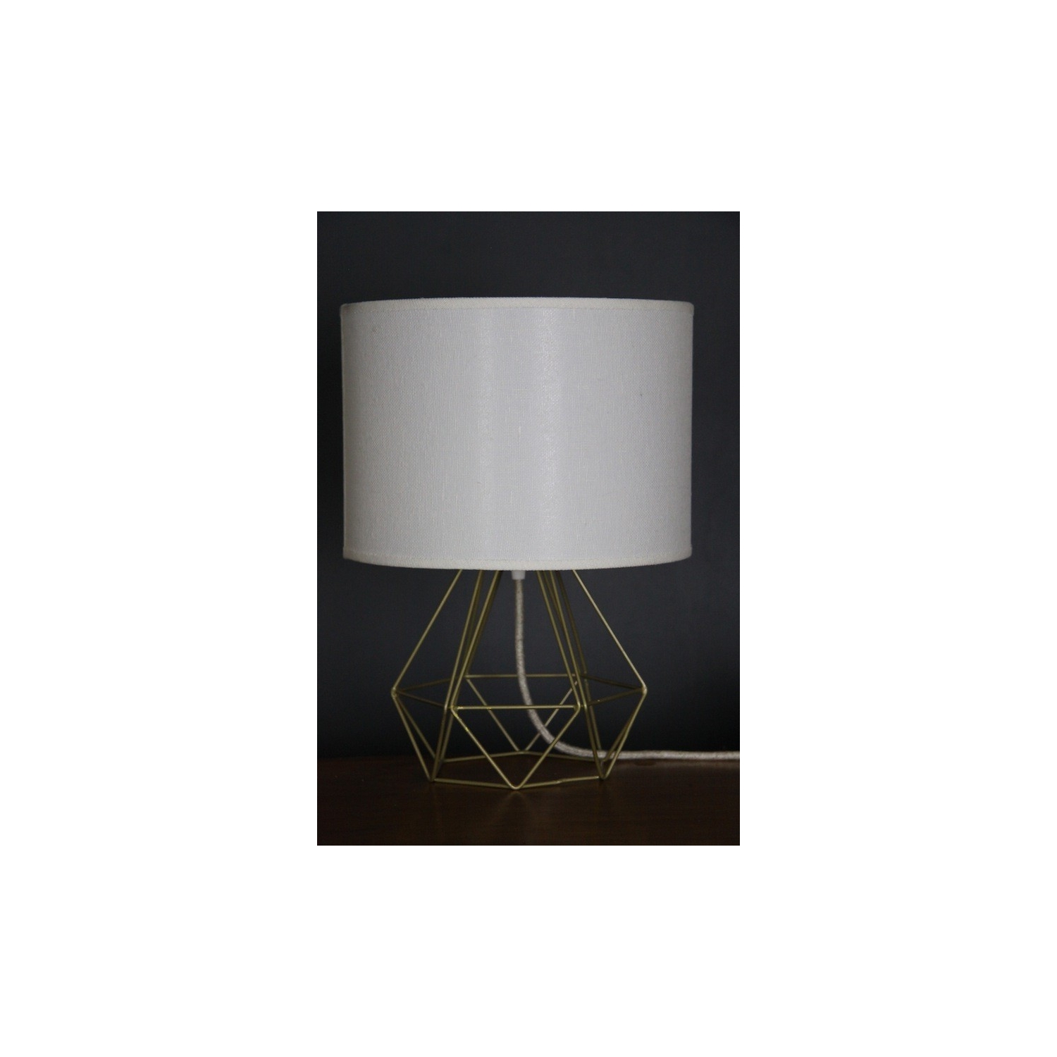 Empirical Style Table Light Gold Linen