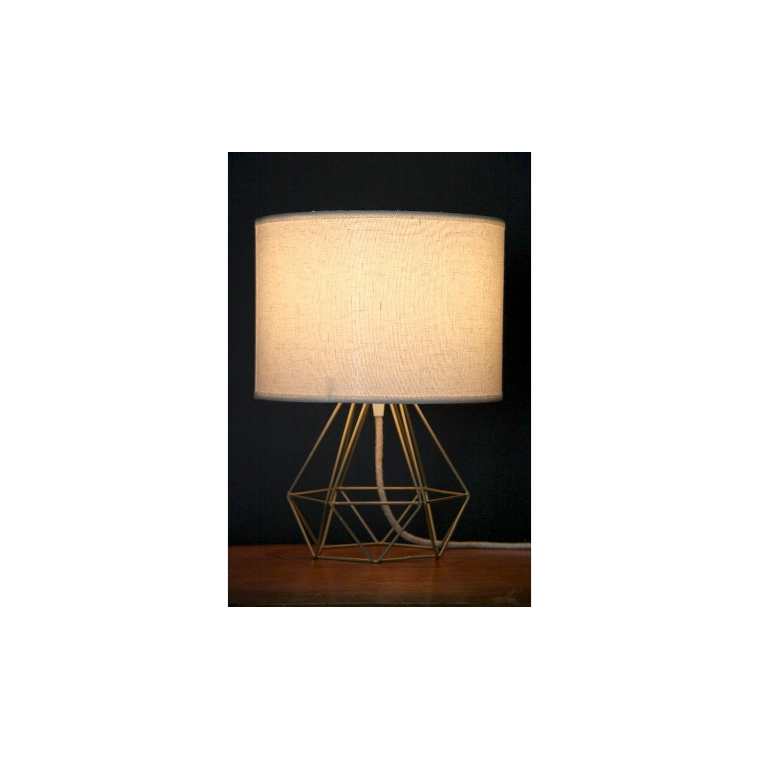 Empirical Style Table Light Gold Linen