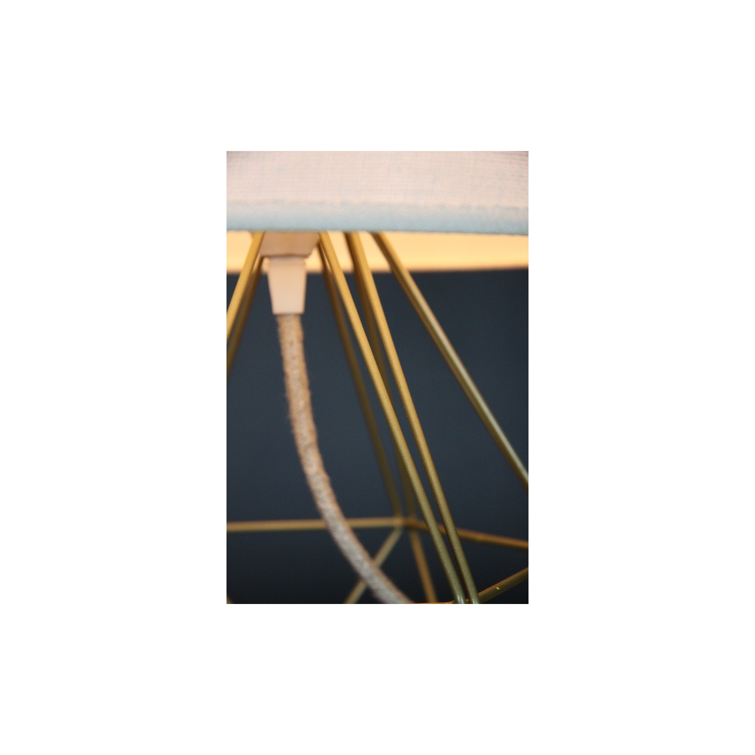 Empirical Style Table Light Gold Linen