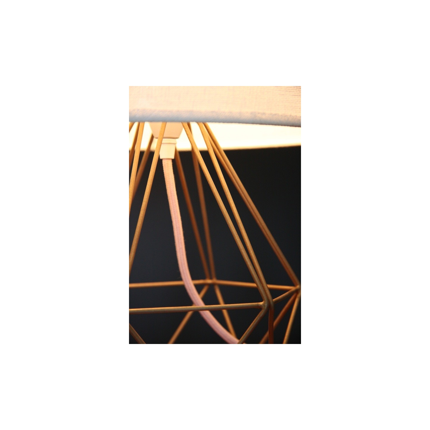 Empirical Style Table Light Gold Pink