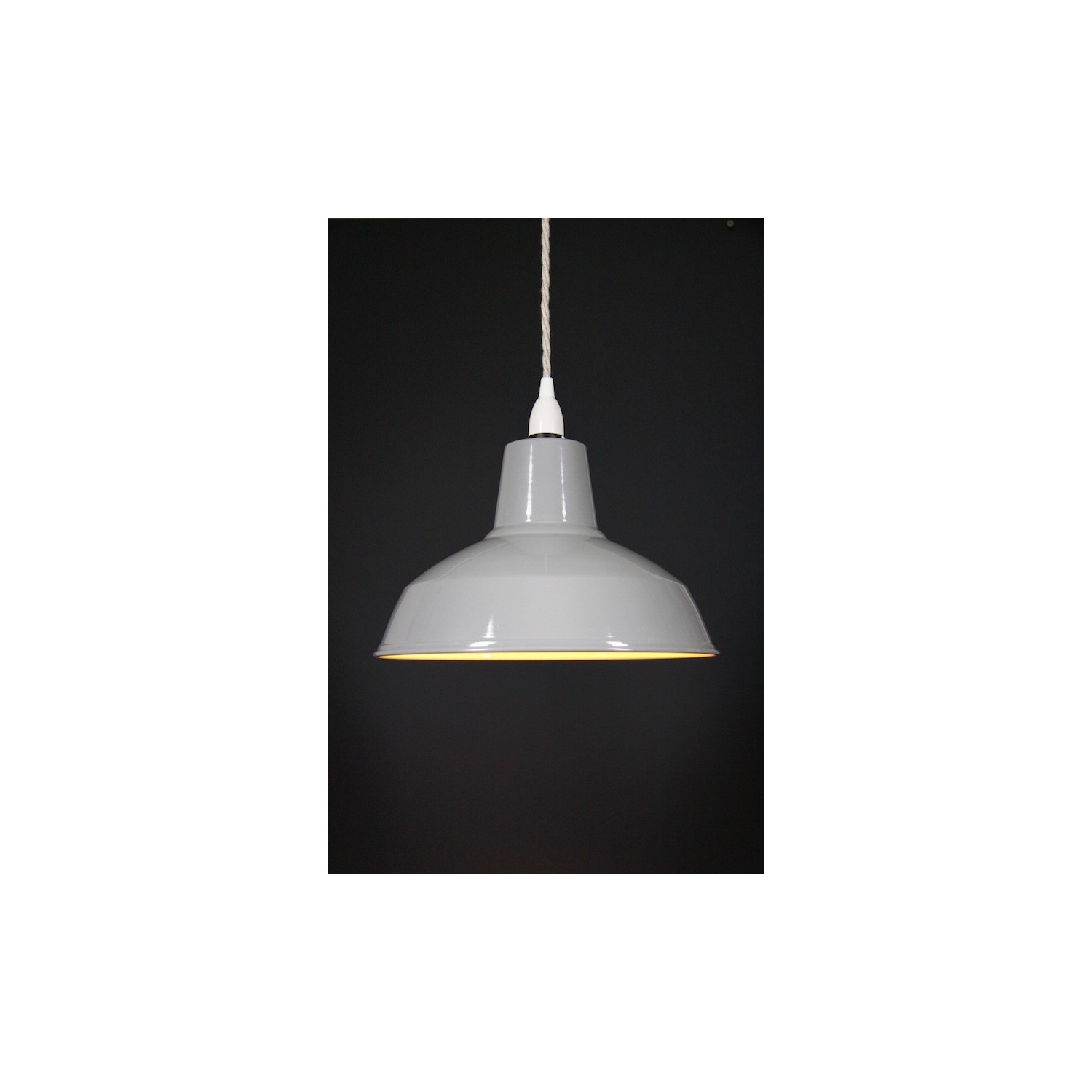 Metal Shade Pendant Grey