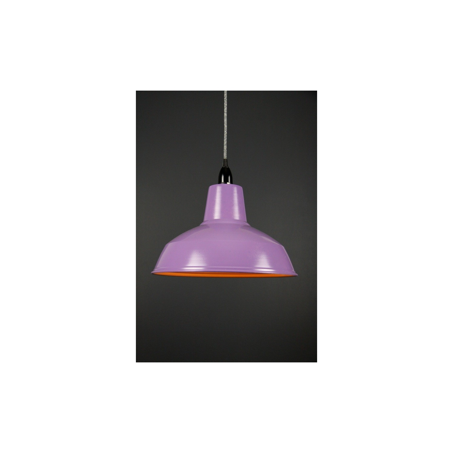 Metal Shade Pendant Purple