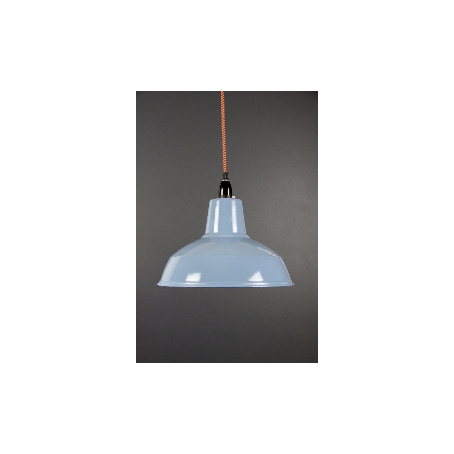 Metal Shade Pendant Storm Blue