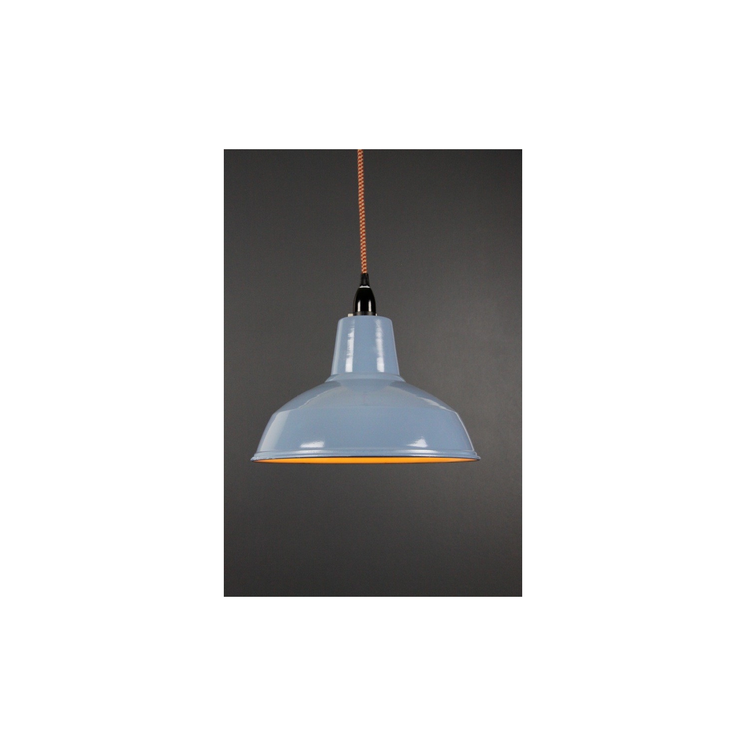 Metal Shade Pendant Storm Blue