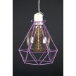 Diamond Cage Pendant Purple