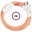 Wiring ZigZag Orange textile cable RZ15 - 1.80 mt