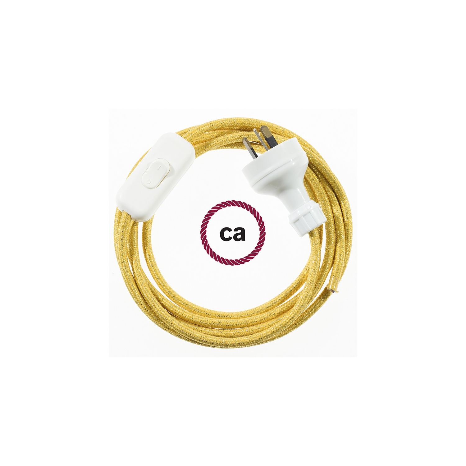 Wiring Glittering Gold textile cable RL05 - 1.80 mt