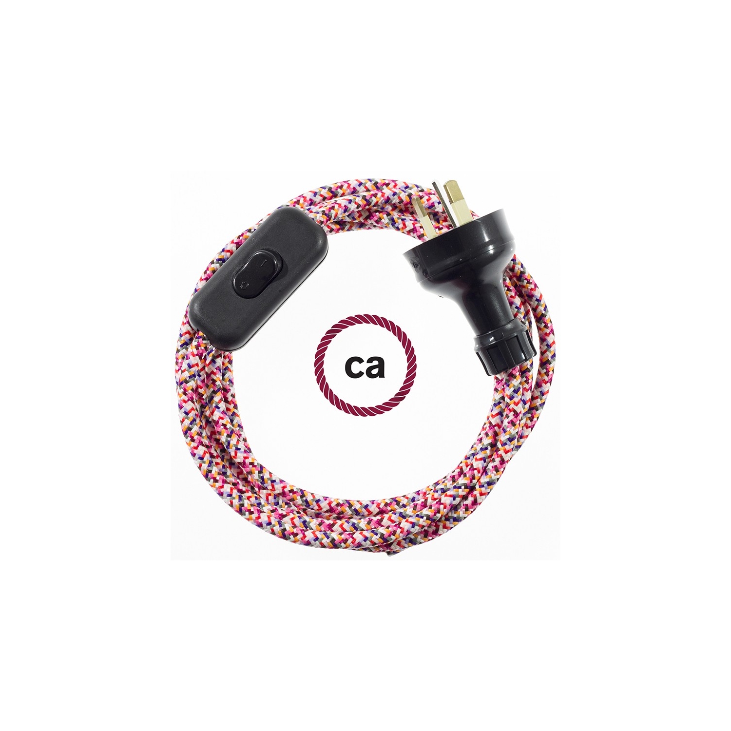Wiring Pixel Fuchsia textile cable RX00 - 1.80 mt