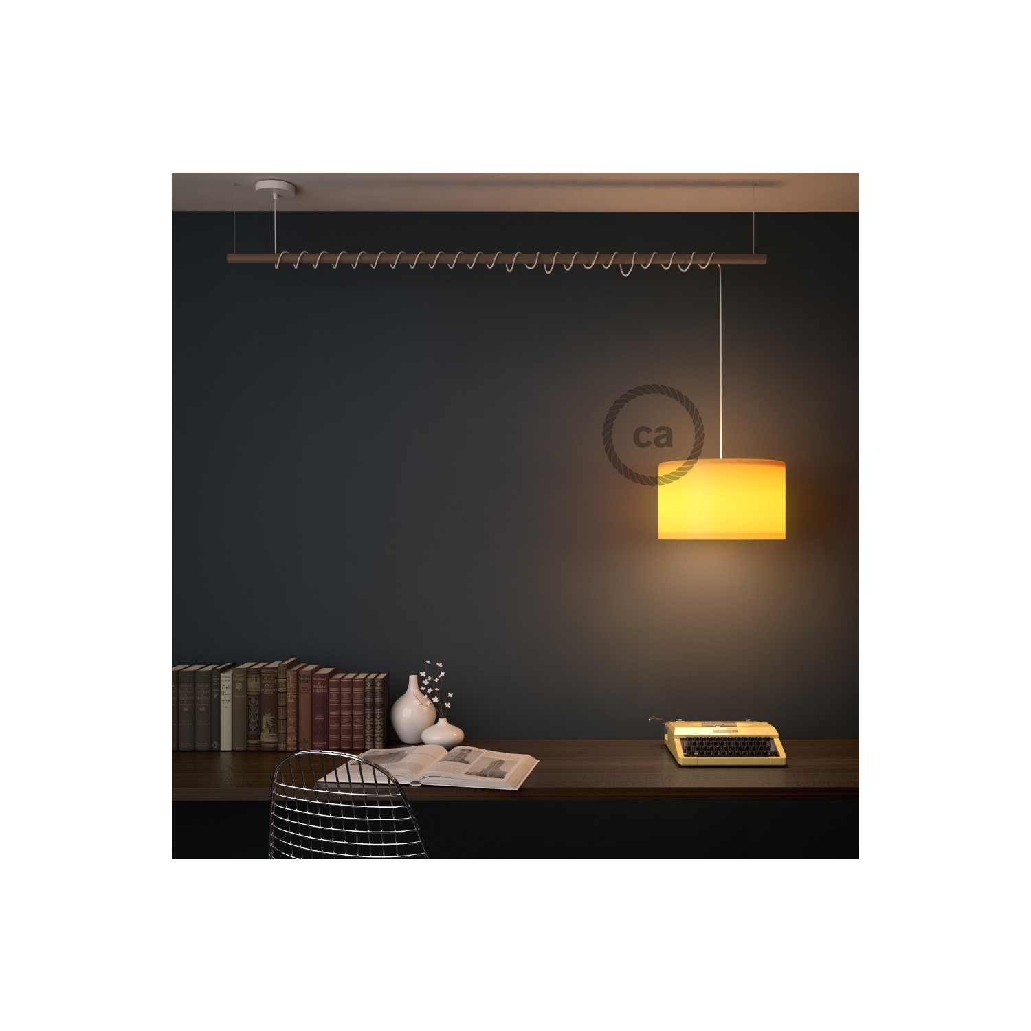 Suspended shop mounted light
