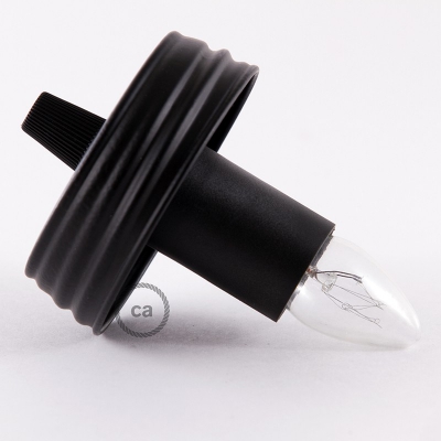 DIY Mason Jar Pendant Kit, Black