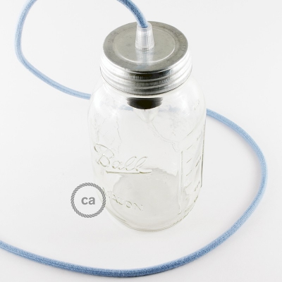 DIY Mason Jar Pendant Kit, Galvanized