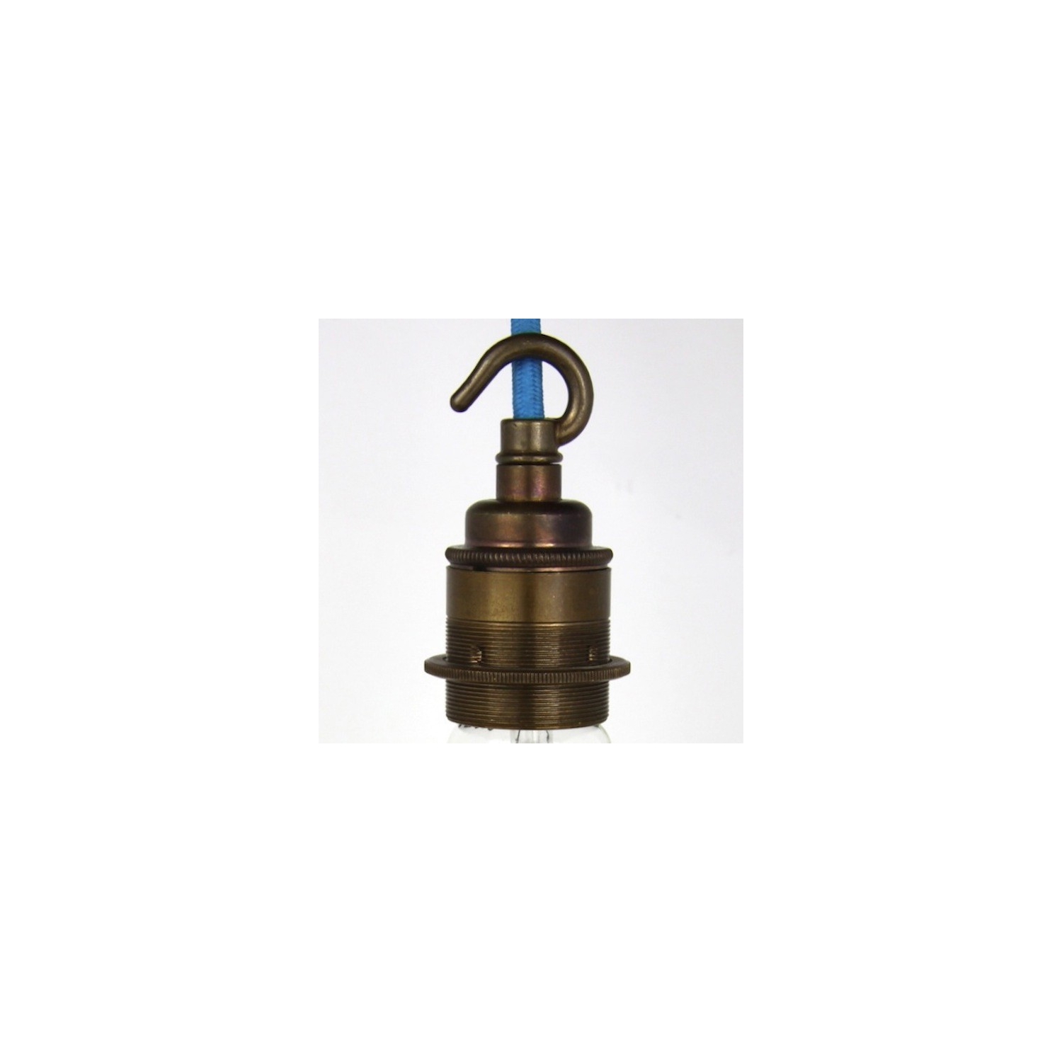 Lampholder Large Brass with Hook