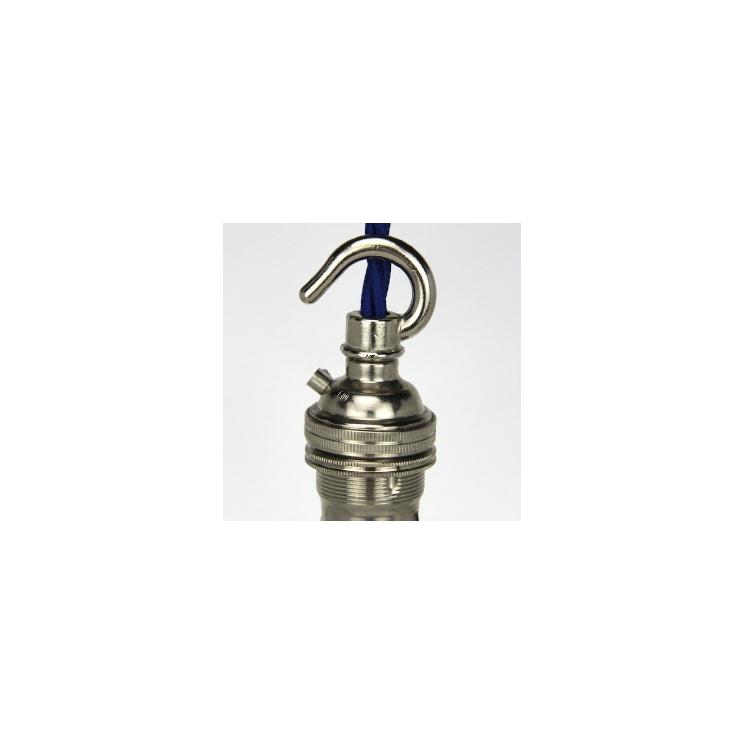 Lampholder Small Nickel with Hook