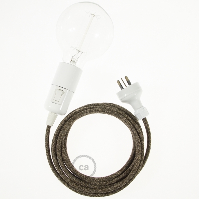 Create your RN04 Brown Natural Linen Snake and bring the light wherever you want.