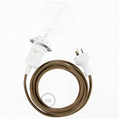 Create your RC13 Brown Cotton Snake for lampshade and bring the light wherever you want.