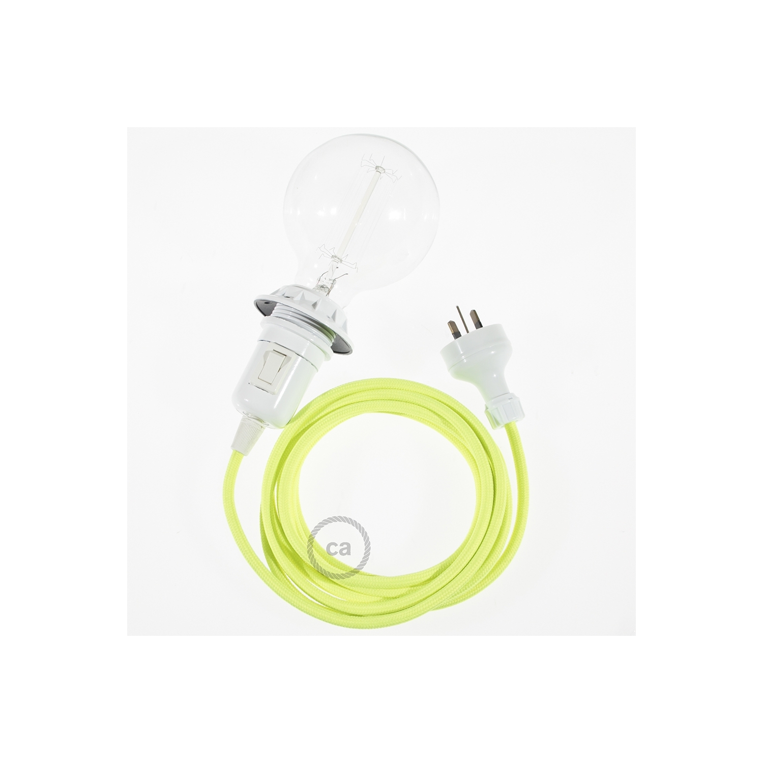 Create your RF10 Yellow Fluo Snake for lampshade and bring the light wherever you want.