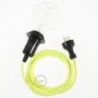 Create your RF10 Yellow Fluo Snake for lampshade and bring the light wherever you want.