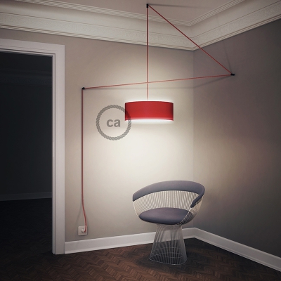 Create your RM09 Red Rayon Snake for lampshade and bring the light wherever you want.