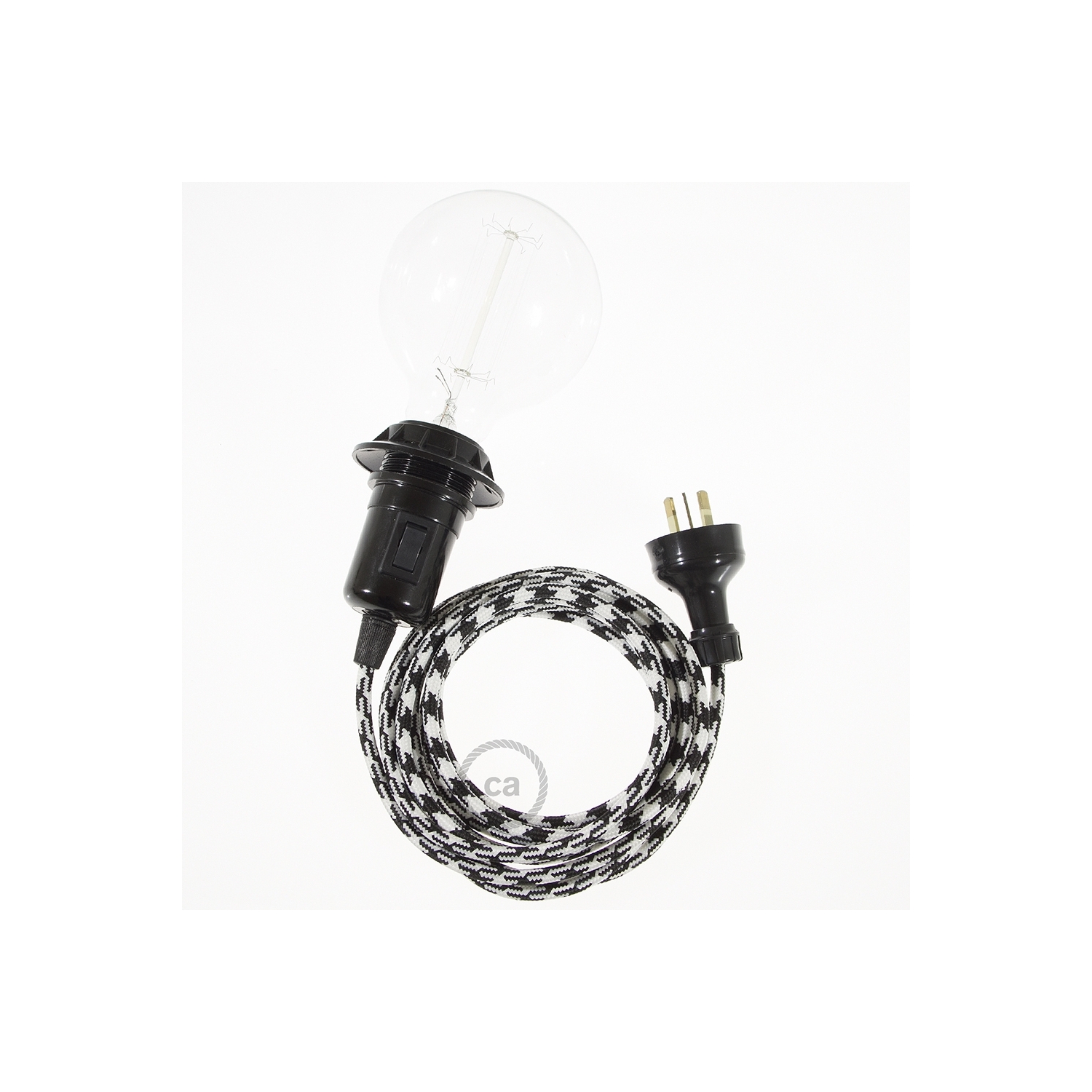 Create your RP04 Bicolored Black Snake for lampshade and bring the light wherever you want.