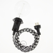 Create your RP04 Bicolored Black Snake for lampshade and bring the light wherever you want.