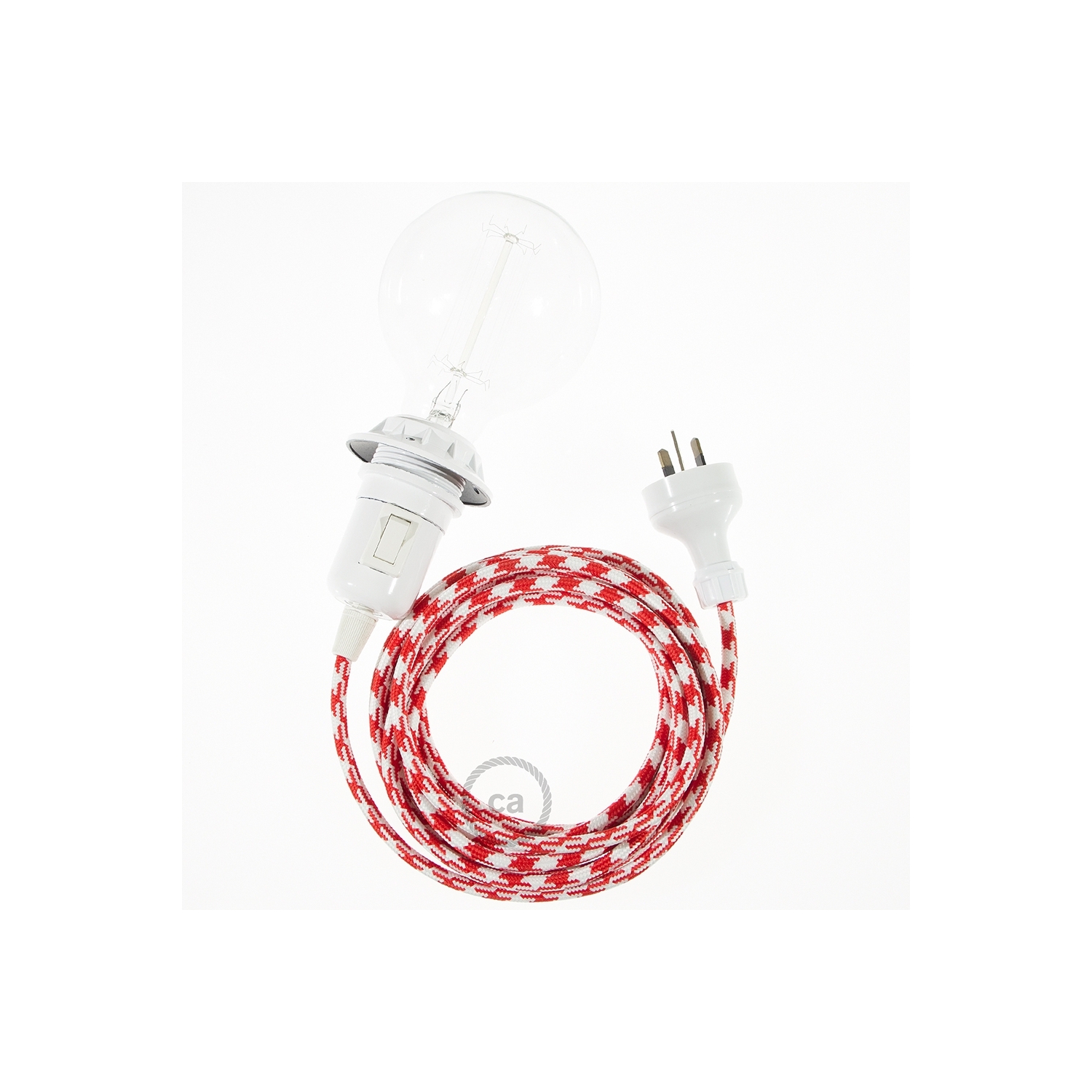 Create your RP09 Bicolored Red Snake for lampshade and bring the light wherever you want.