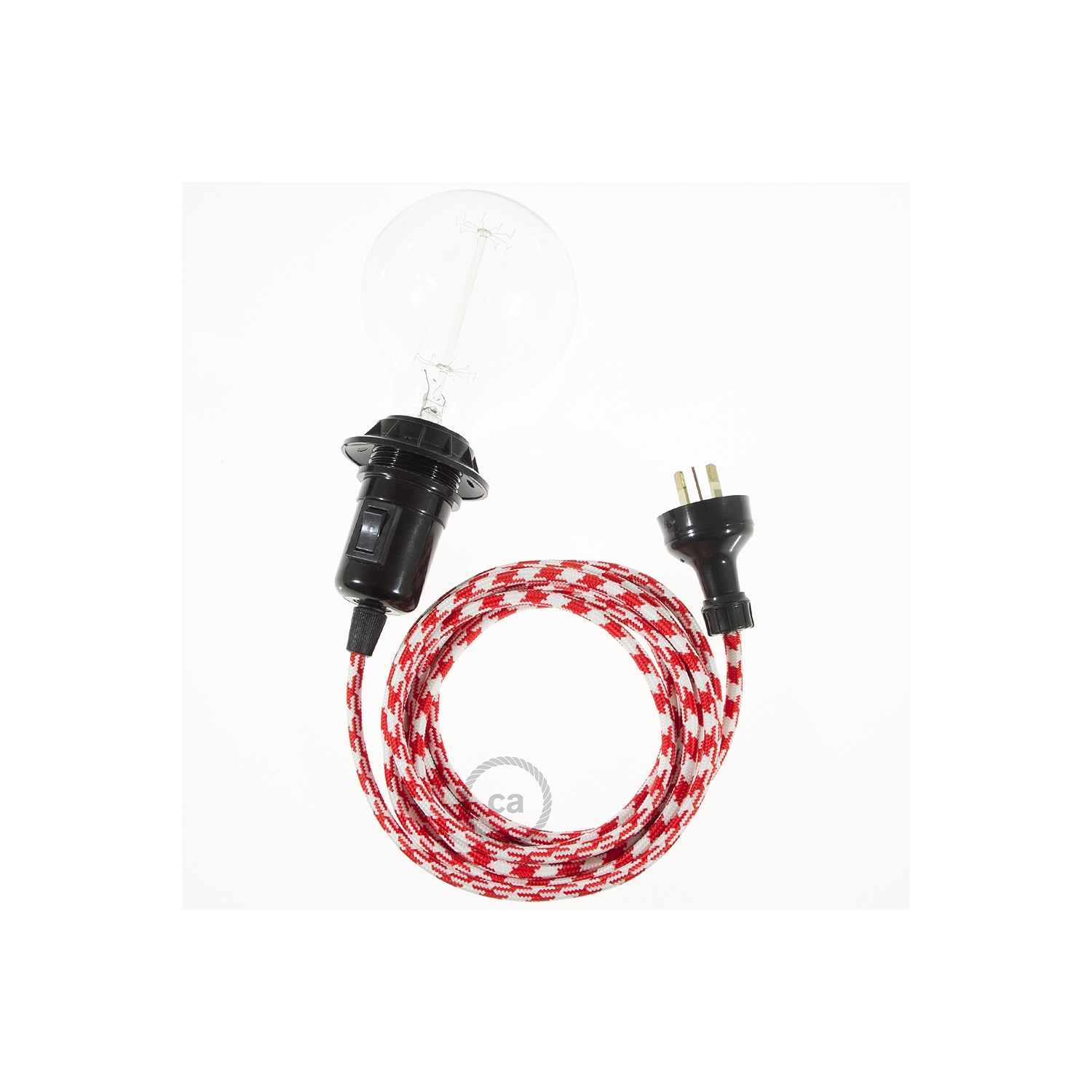 Create your RP09 Bicolored Red Snake for lampshade and bring the light wherever you want.