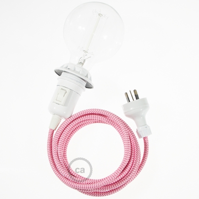 Create your RZ08 ZigZag Fuchsia Snake for lampshade and bring the light wherever you want.