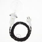 Create your TC04 Black Cotton Snake for lampshade and bring the light wherever you want.