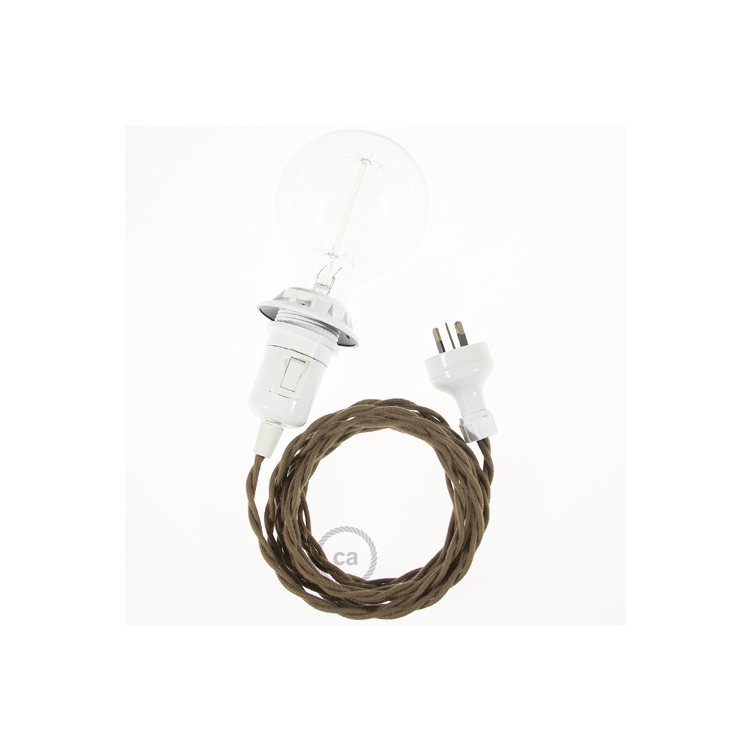 Create your TC13 Brown Cotton Snake for lampshade and bring the light wherever you want.