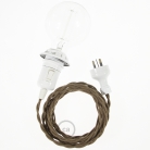 Create your TC13 Brown Cotton Snake for lampshade and bring the light wherever you want.