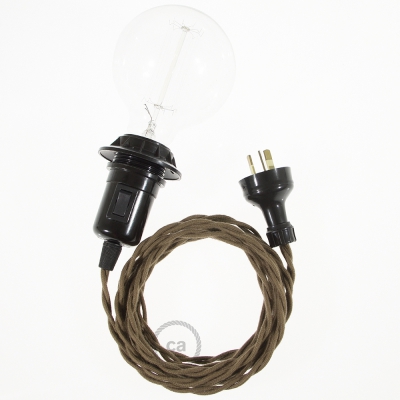 Create your TC13 Brown Cotton Snake for lampshade and bring the light wherever you want.