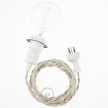 Create your TC43 Dove Cotton Snake for lampshade and bring the light wherever you want.