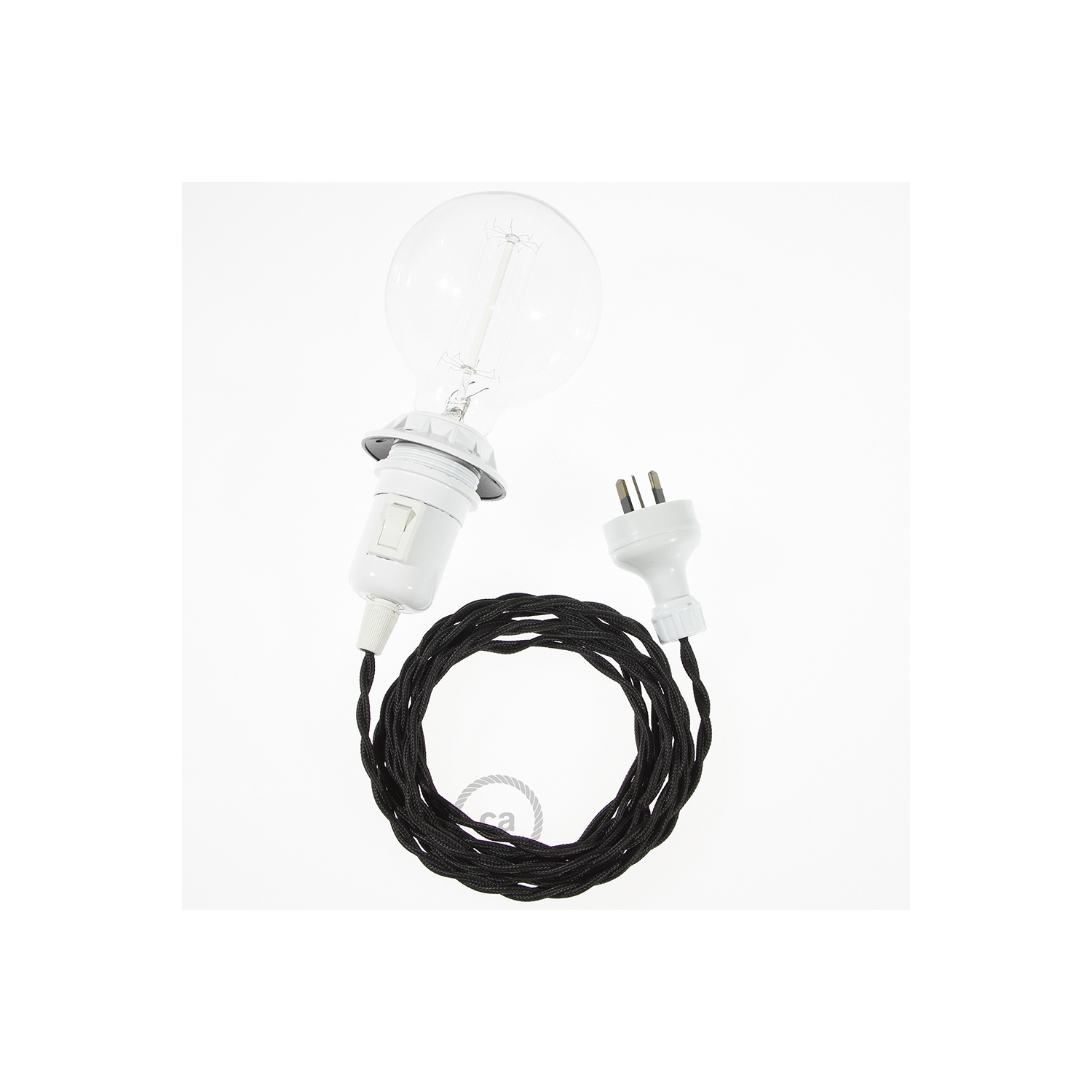 Create your TM04 Black Rayon Snake for lampshade and bring the light wherever you want.