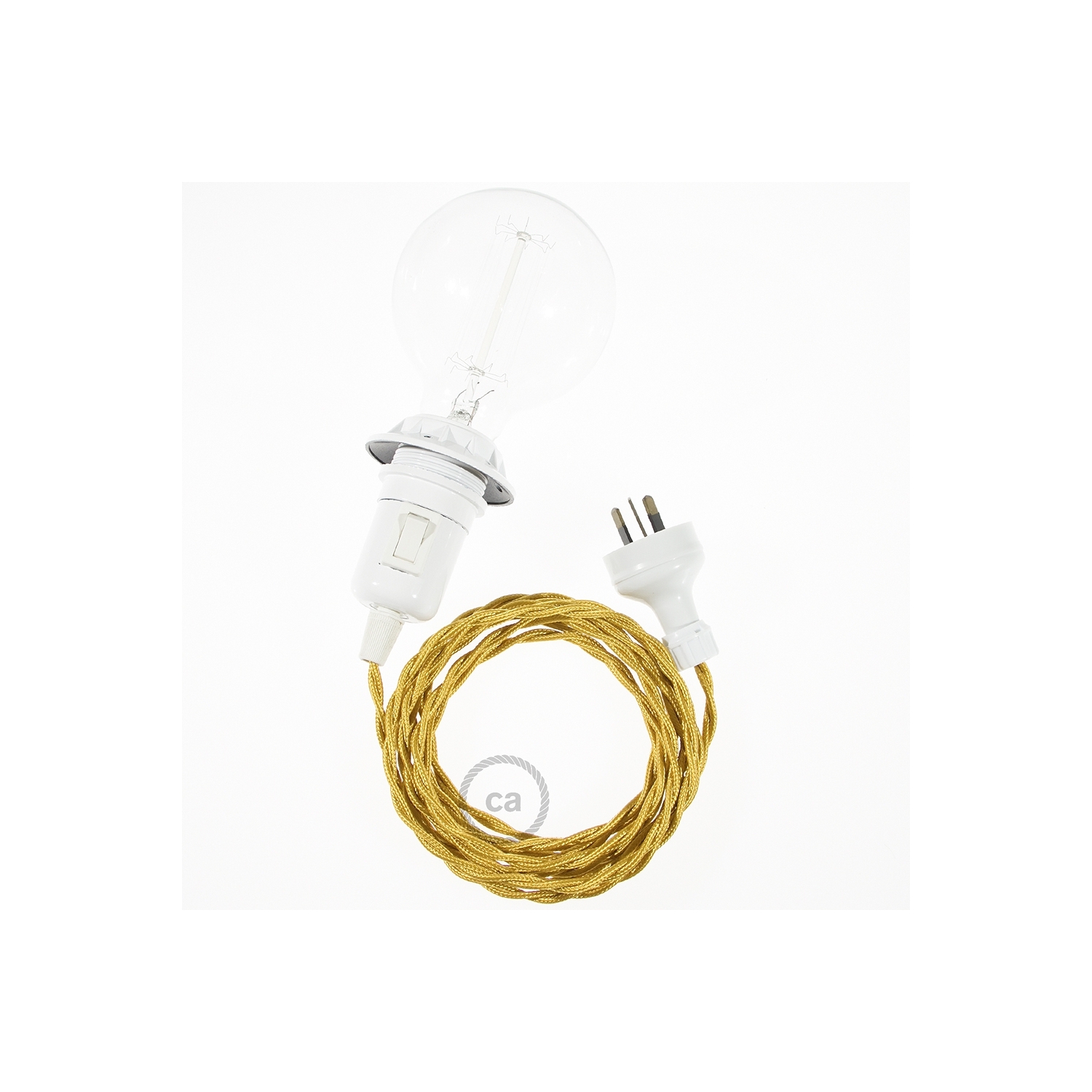 Create your TM05 Gold Rayon Snake for lampshade and bring the light wherever you want.