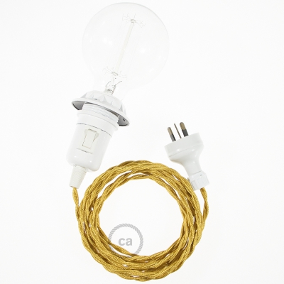 Create your TM05 Gold Rayon Snake for lampshade and bring the light wherever you want.