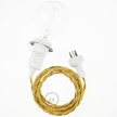 Create your TM05 Gold Rayon Snake for lampshade and bring the light wherever you want.