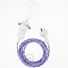 Create your TM07 Lilac Rayon Snake for lampshade and bring the light wherever you want.