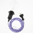 Create your TM07 Lilac Rayon Snake for lampshade and bring the light wherever you want.