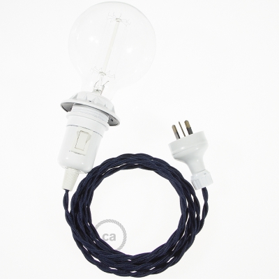 Create your TM20 Dark Blue Rayon Snake for lampshade and bring the light wherever you want.