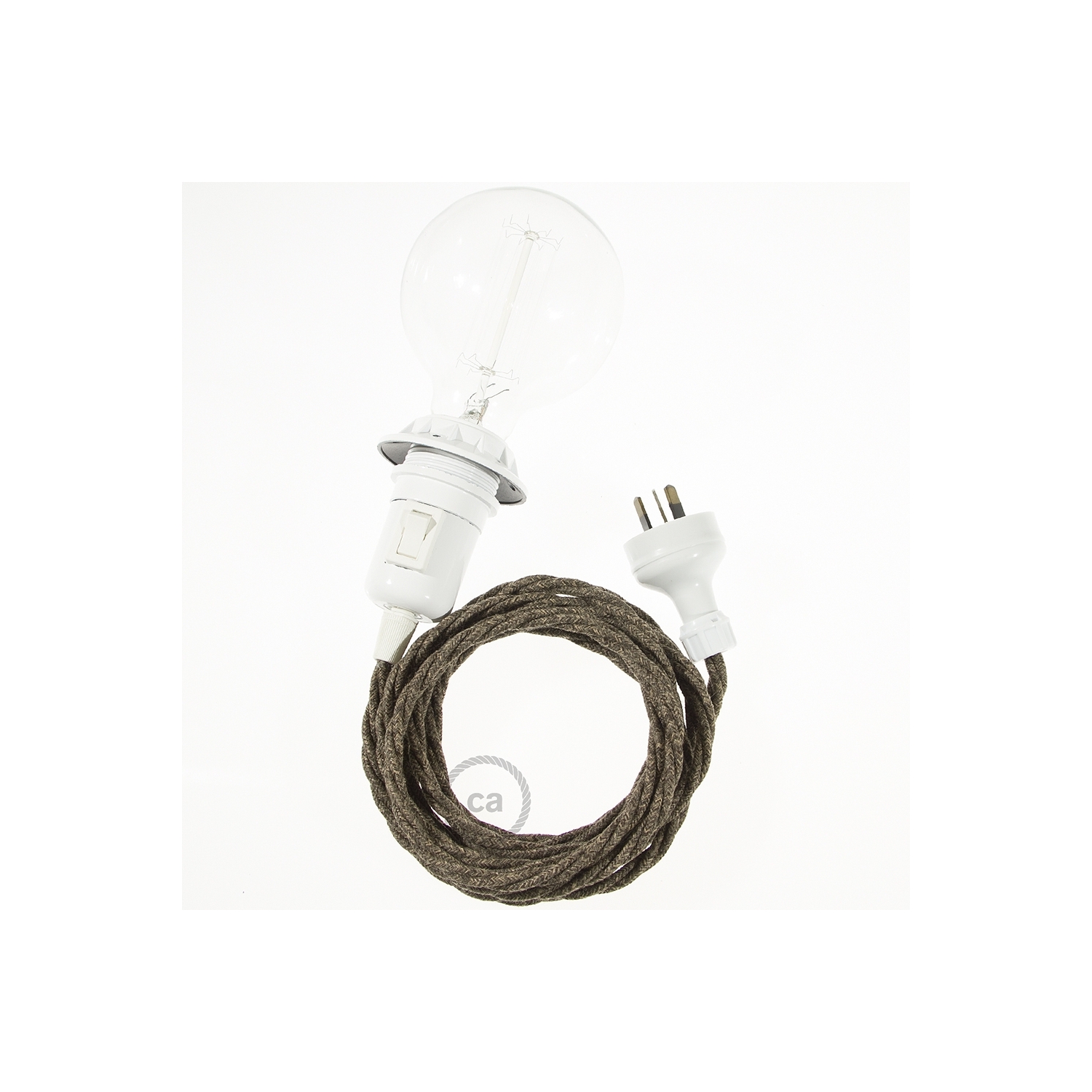 Create your TN04 Brown Natural Linen Snake for lampshade and bring the light wherever you want.