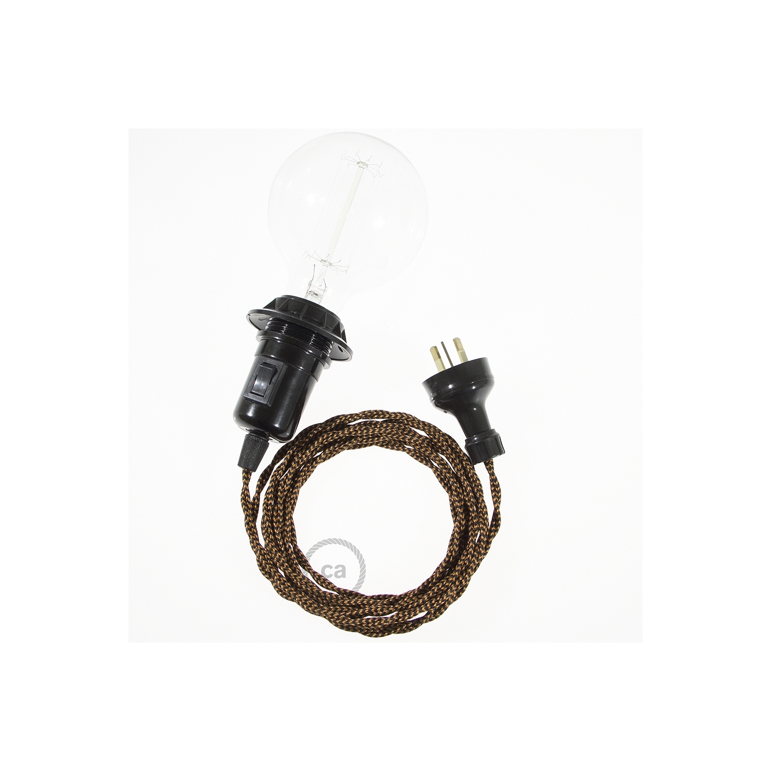 Create your TZ22 Black e Whiskey Rayon Snake for lampshade and bring the light wherever you want.