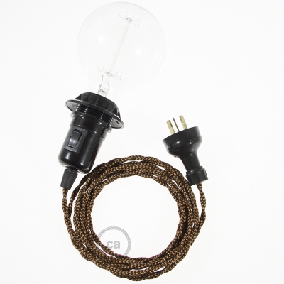Create your TZ22 Black e Whiskey Rayon Snake for lampshade and bring the light wherever you want.