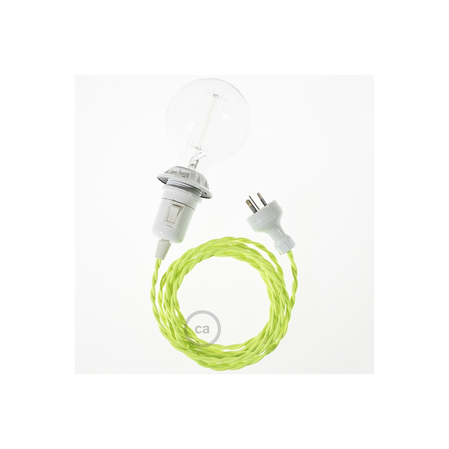 Create your TF10 Yellow Fluo Snake for lampshade and bring the light wherever you want.