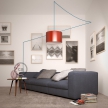 Create your RD55 Stripes Steward Blue Snake for lampshade and bring the light wherever you want.