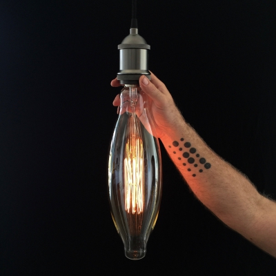 XXXL LED Transparent Light Bulb - Cigar- 4W E40 Dimmable 2200K