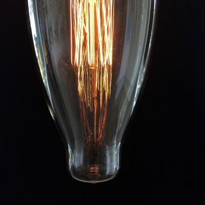 XXXL LED Transparent Light Bulb - Cigar- 4W E40 Dimmable 2200K