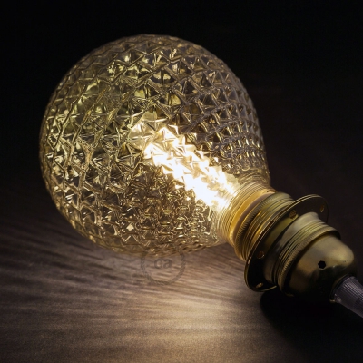 Modular LED Decorative Light bulb with Smoked Diamond Cut 5W E27 Dimmable 2700K