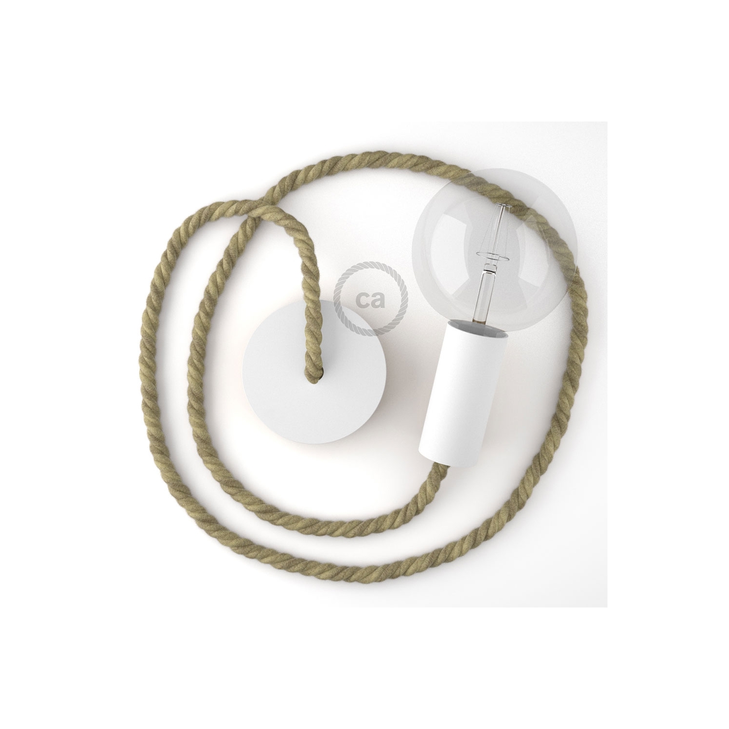 Jute rope hanging on sale lamp