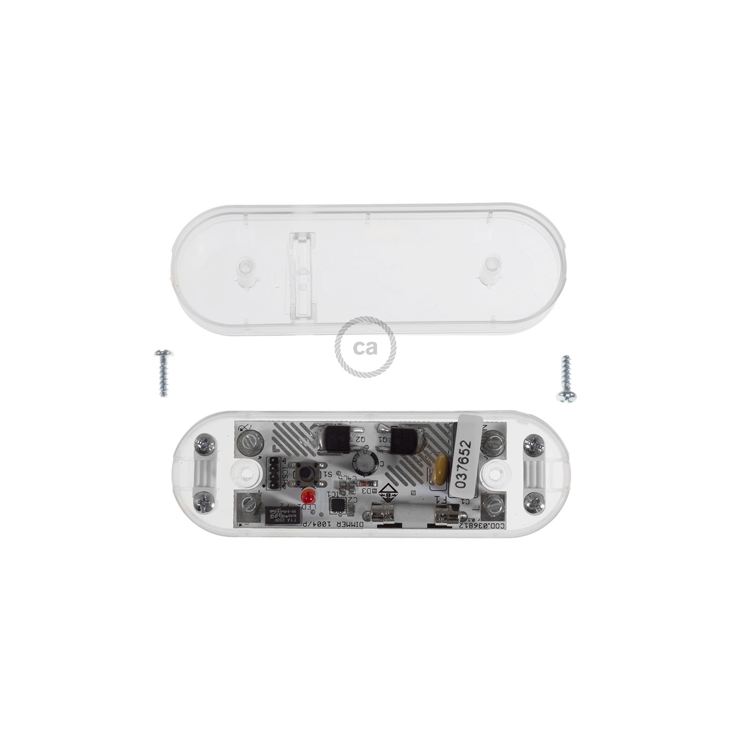 LED and traditional bulb Dimmer with transparent inline switch